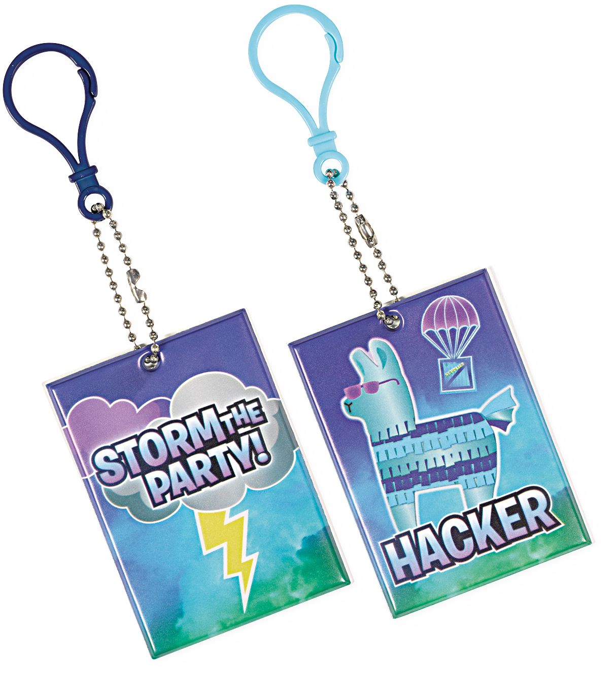 Battle Royal ClipOn Keychains for Birthday Party Favours, 8pk