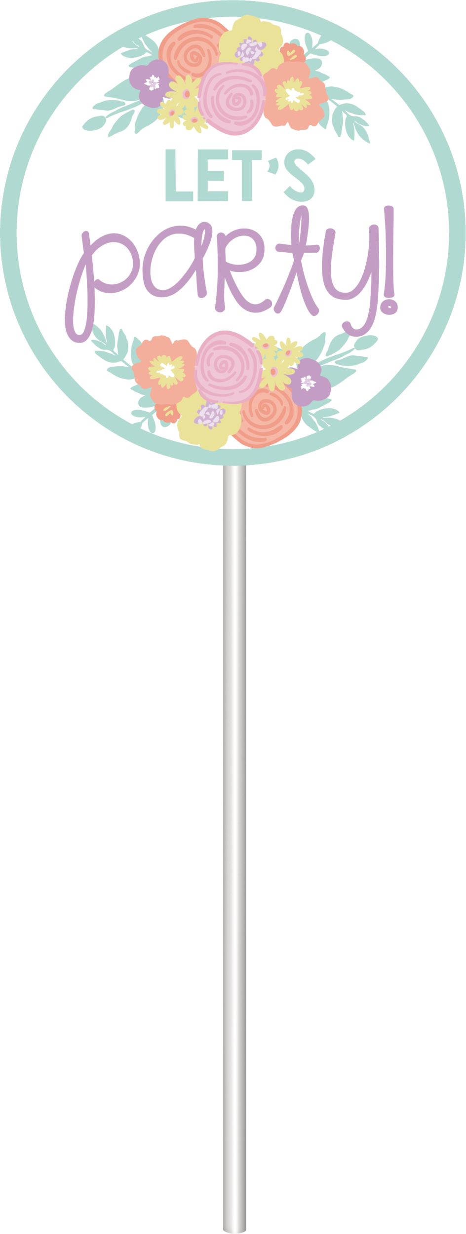 Unicorn Party Photo Prop Kit Birthday Decorations, 13-pc Front_Flat