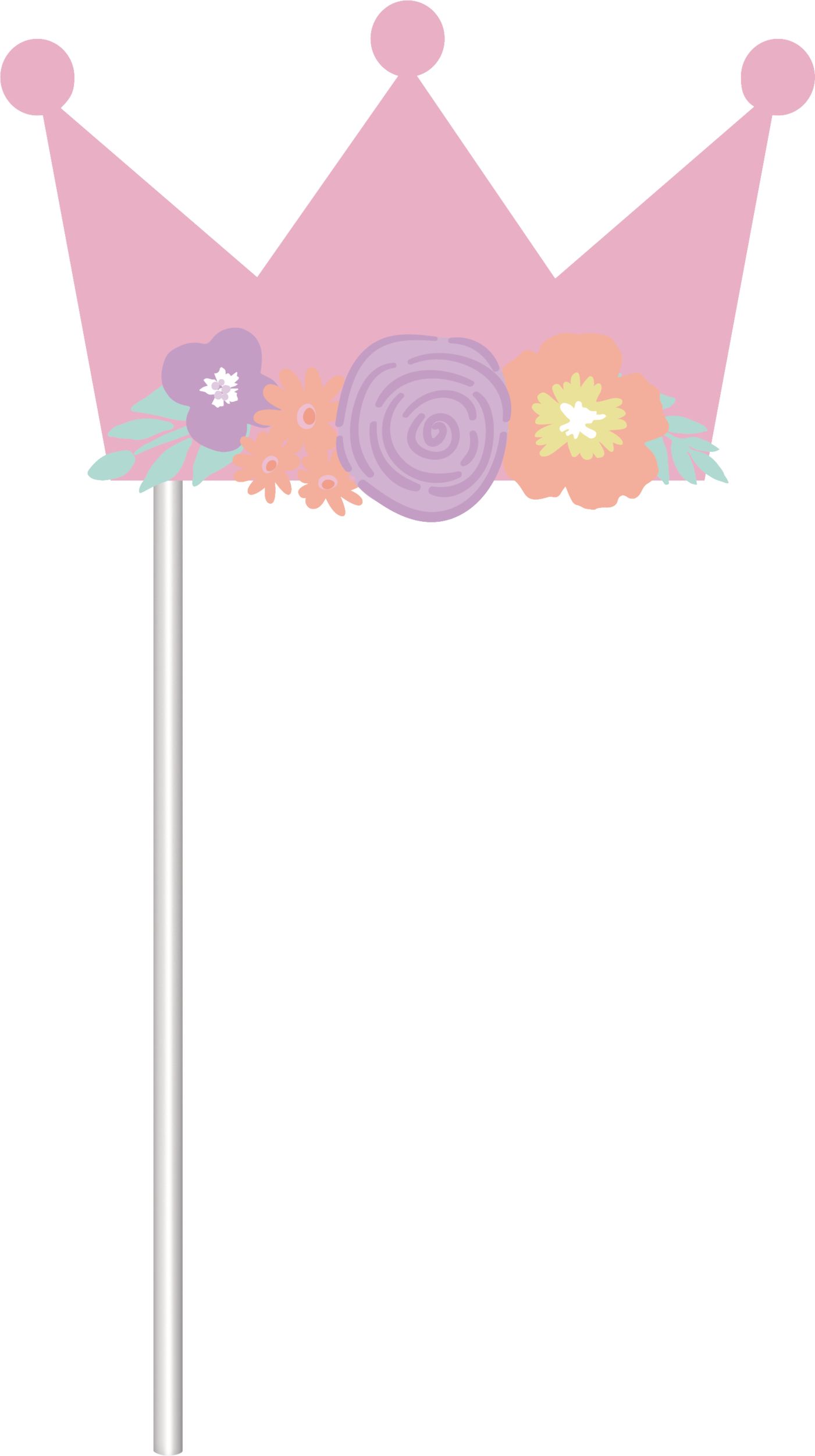 Unicorn Party Photo Prop Kit Birthday Decorations, 13-pc Front_Flat