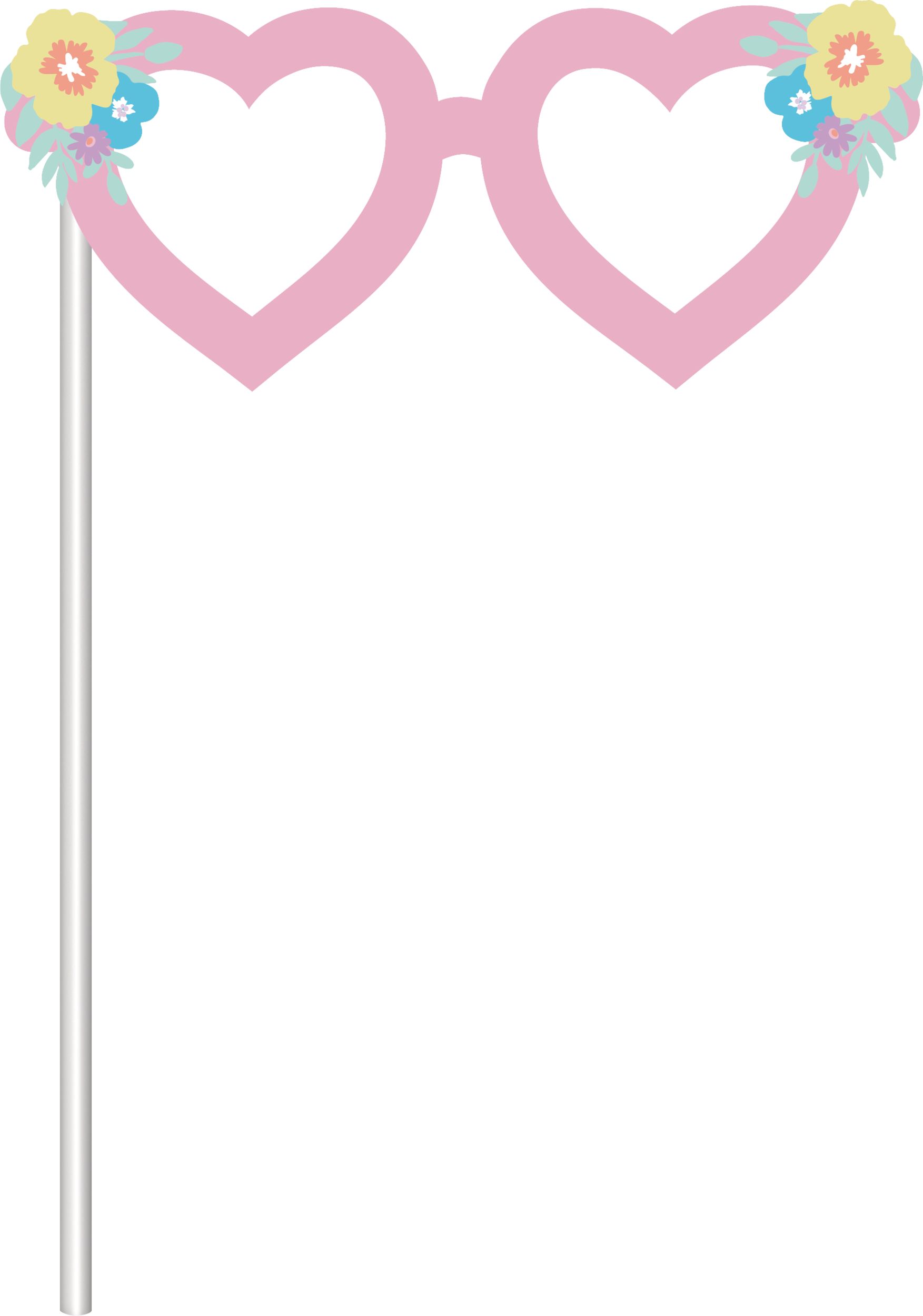 Unicorn Party Photo Prop Kit Birthday Decorations, 13-pc Front_Flat