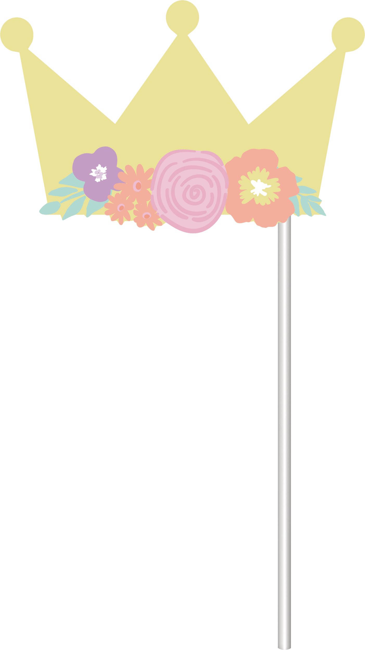 Unicorn Party Photo Prop Kit Birthday Decorations, 13-pc Front_Flat