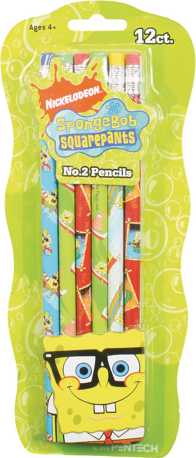 SpongeBob Pencils, 12-pk Front_Flat