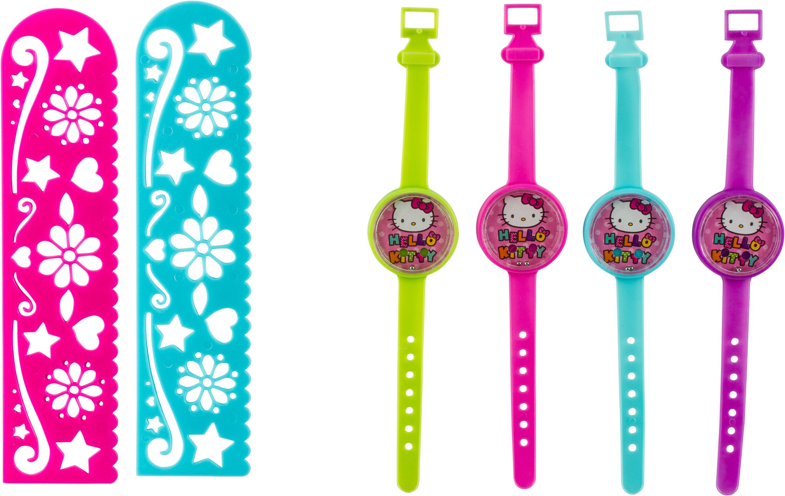 Rainbow Hello Kitty Favour Pack, 48-pc Overhead_Flat