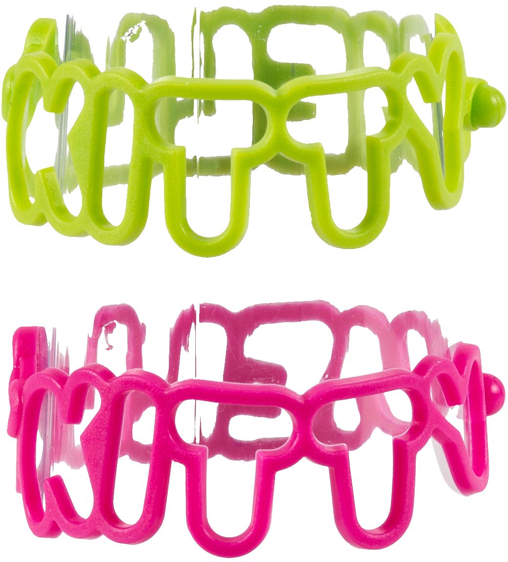 Bracelets en caoutchouc Hello Kitty arc-en-ciel Front_Flat