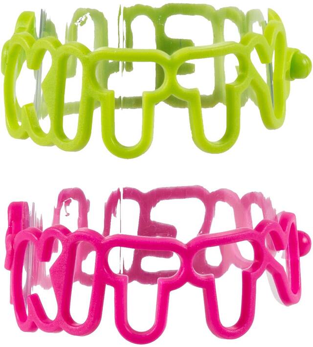 Hello Kitty Rainbow Rubber Bracelets Front_Flat