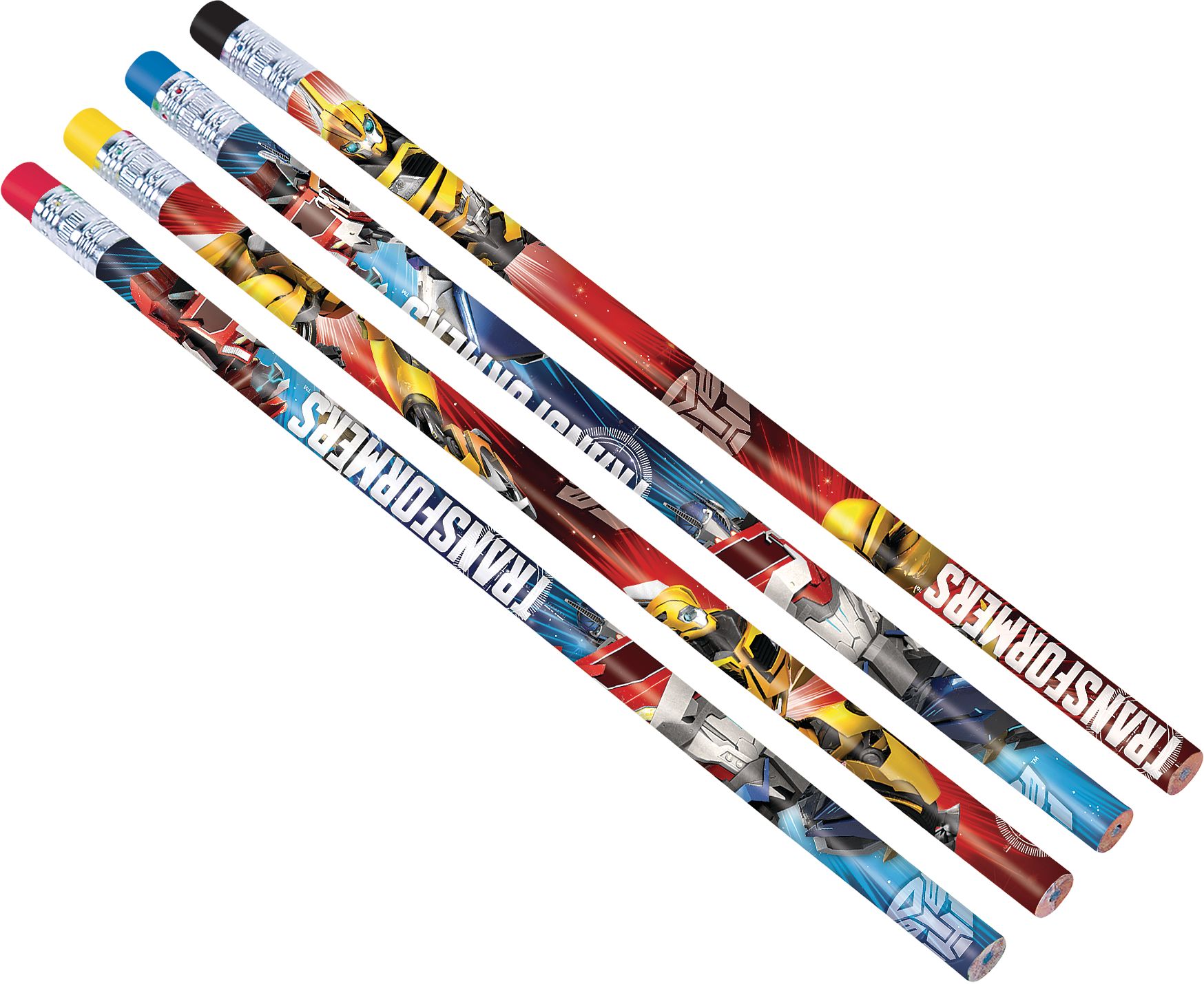 Transformers Pencils for Birthday Party Favours, 12-pk Front_Angled_Right