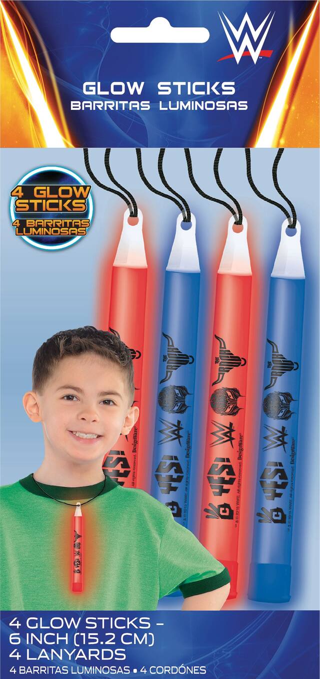 WWE Glow Sticks, 4-pk Front_Flat