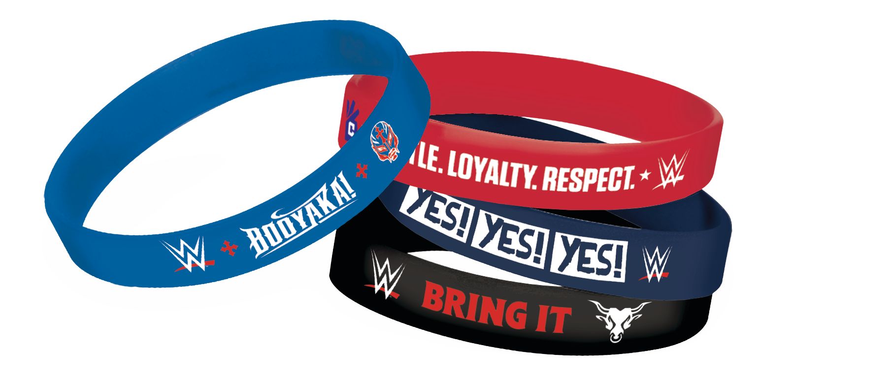 WWE Wristbands, 6-pk Composite_or_Mixed