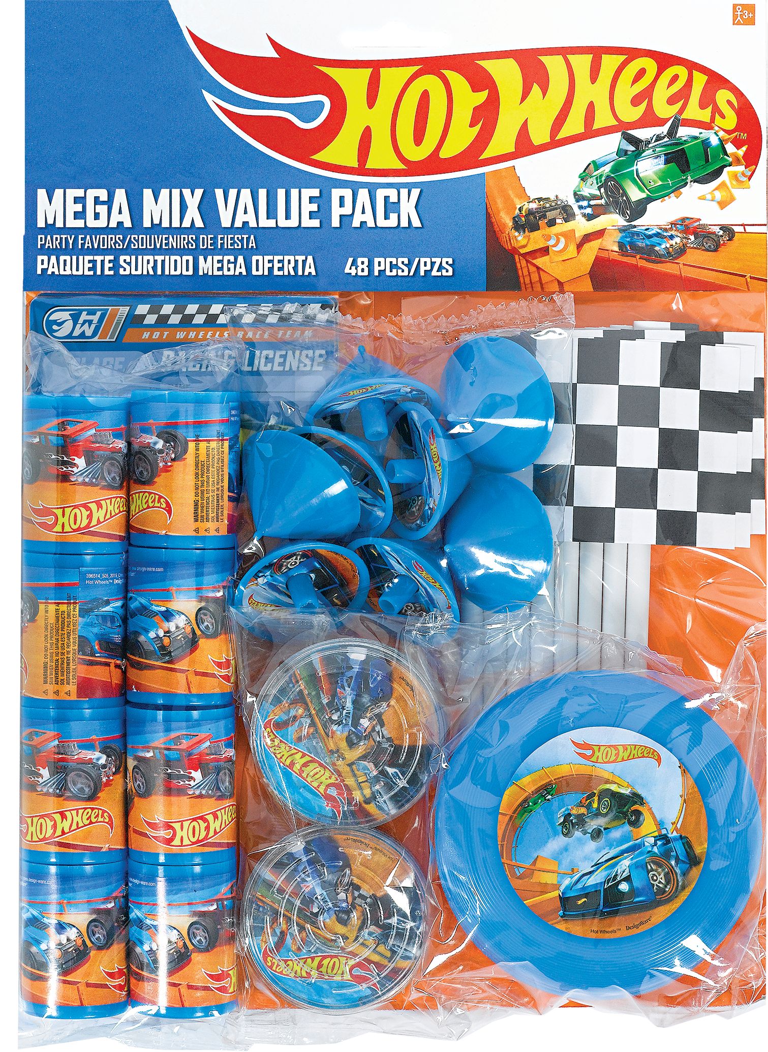 Cadeaux-surprises pour fête d'anniversaire Hot Wheels, paq. 48, 3&nbsp;ans et plus Front_Flat