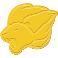 Lion Badge Pin Wearable, Yellow, for Birthday Party