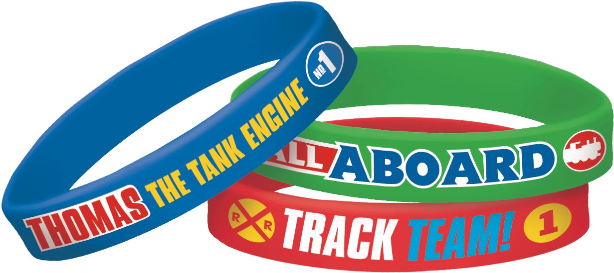 Thomas the Tank Engine Wristbands for Birthday Party Favours, 6-pk Front_Elevated