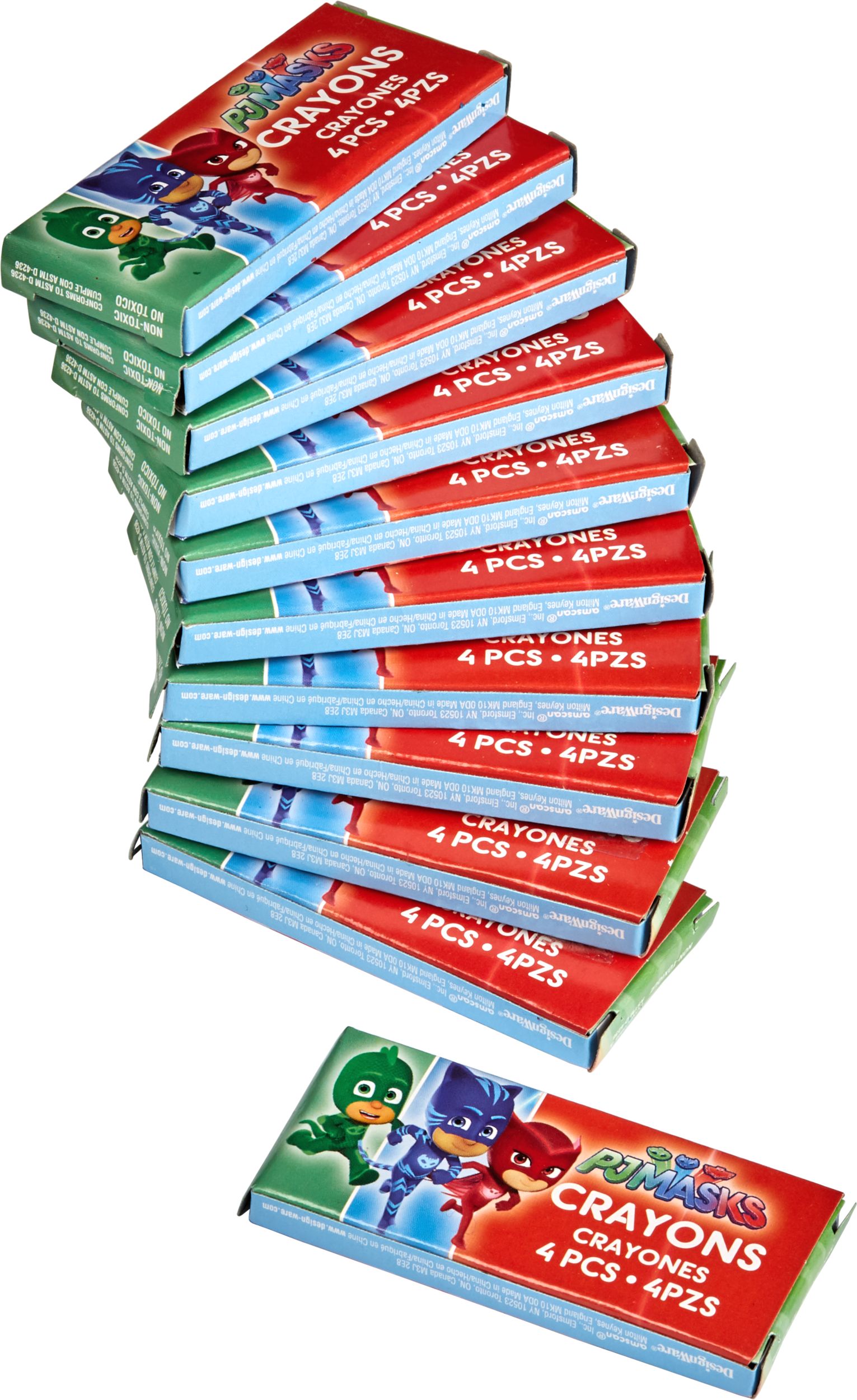 PJ Masks Crayon Boxes for Birthday Party Favours, 12-pk Composite_or_Mixed