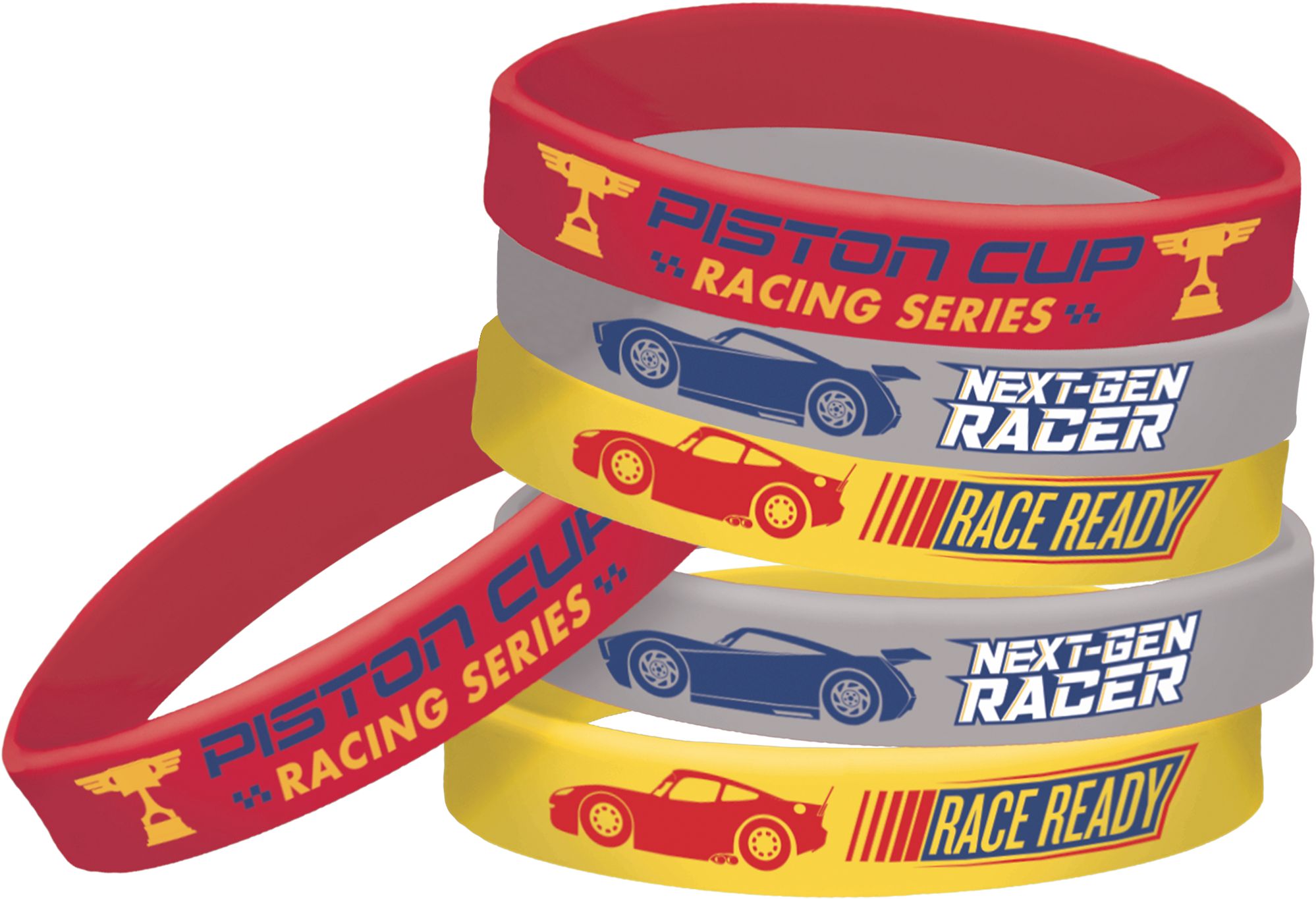 Disney Cars 3 Wristbands for Birthday Party Favours, 6ct, Ages 3+ Front_Elevated