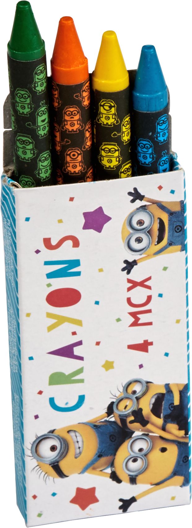 Minions Crayon Boxes for Birthday Party Favours, 12-pk Front_Angled_Right