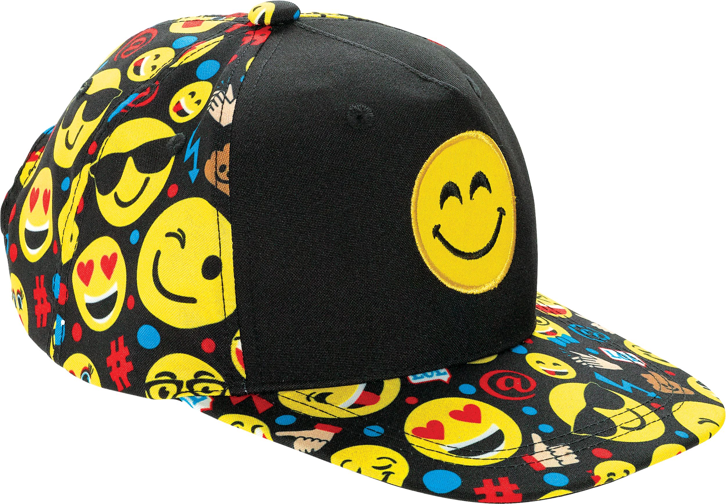 Smiley Baseball Hat, One Size, Ages 3+ Front_Angled_Right