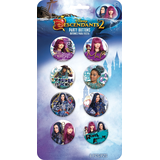 Descendants 2 Buttons, 8-pk Front_Flat