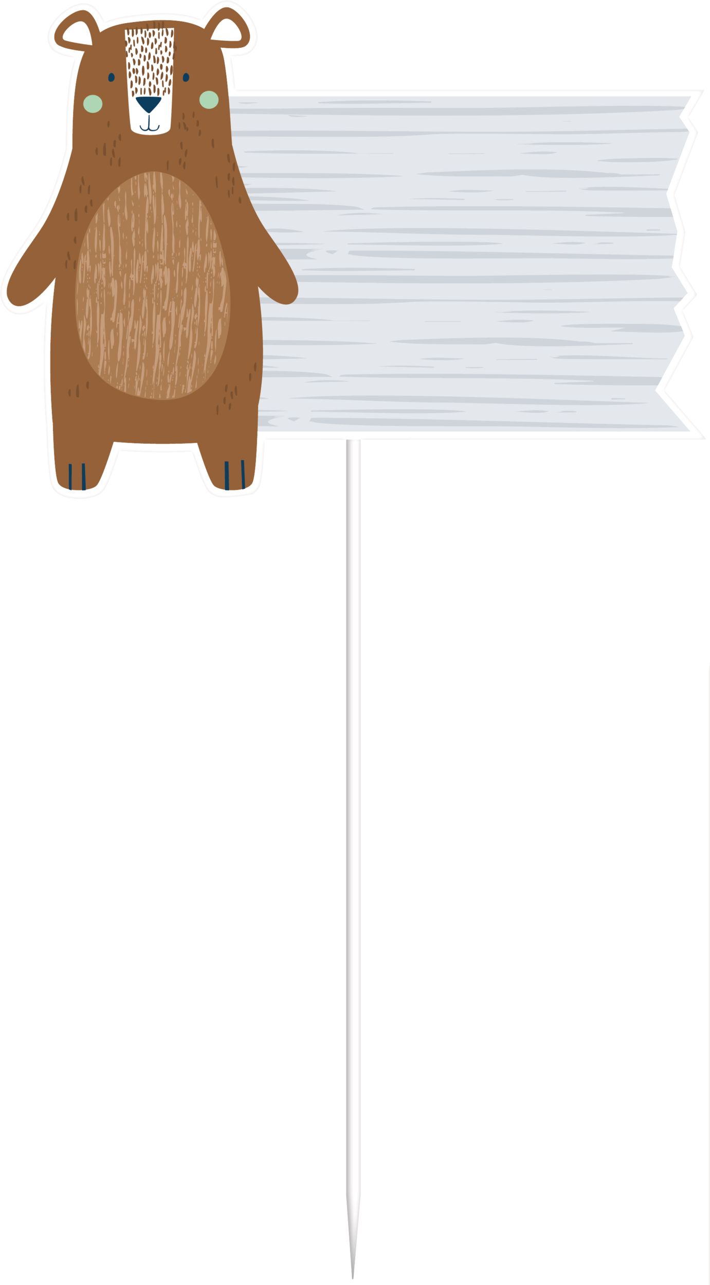 Can Bearly Wait Baby Shower Treat Table Decorating Kit, 23-pcs Front_Flat