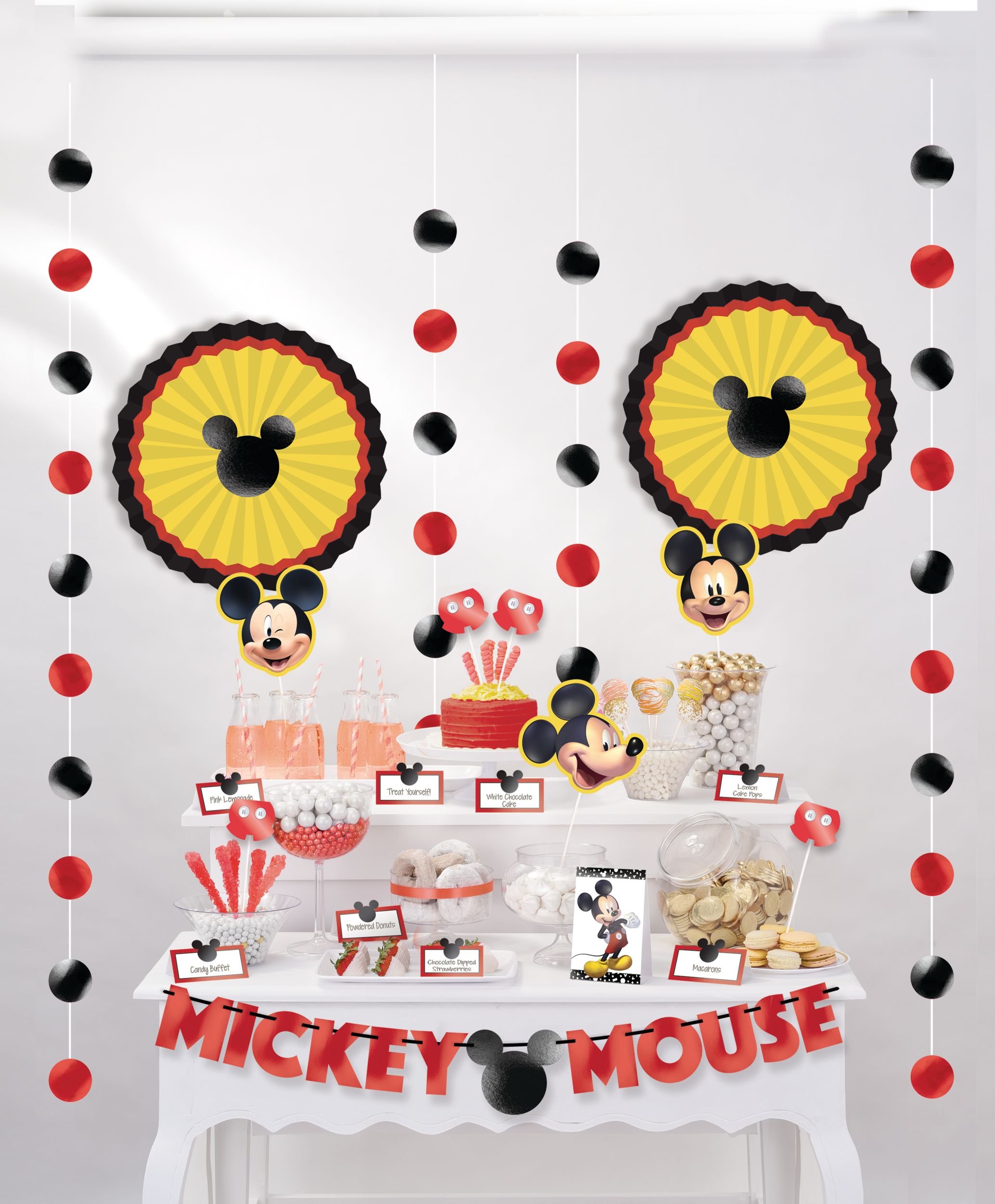 Mickey Mouse Forever Birthday Party Buffet Table Decorating Kit, 23-pcs Composite_or_Mixed