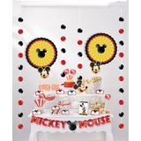 Mickey Mouse Forever Birthday Party Buffet Table Decorating Kit, 23-pcs Composite_or_Mixed