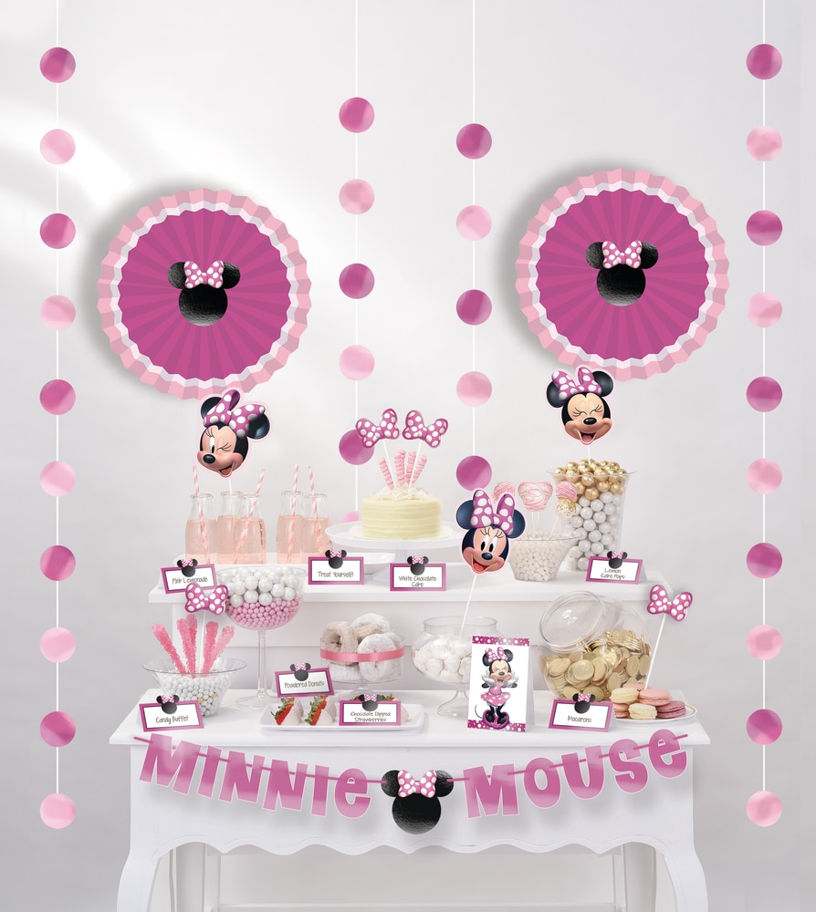 1set Disney Minnie Mouse Thème Fille Fête D'anniversaire Décor