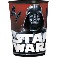 Star Wars Durable Reusable Plastic Party Favour Cup, 16-oz Front_Flat