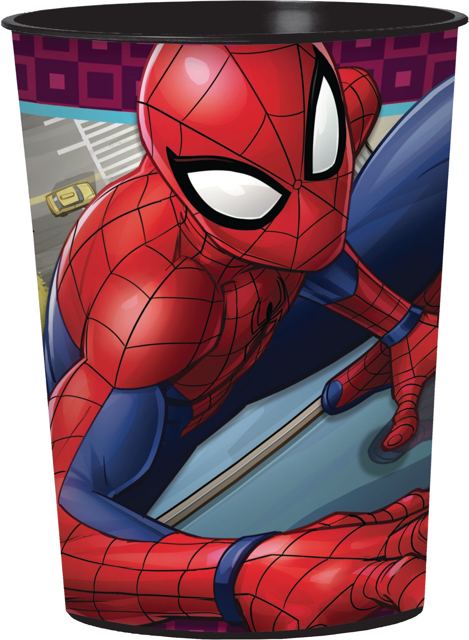 Gobelet à surprises réutilisable Marvel Spiderman Webbed Wonder, 16 oz Front_Flat