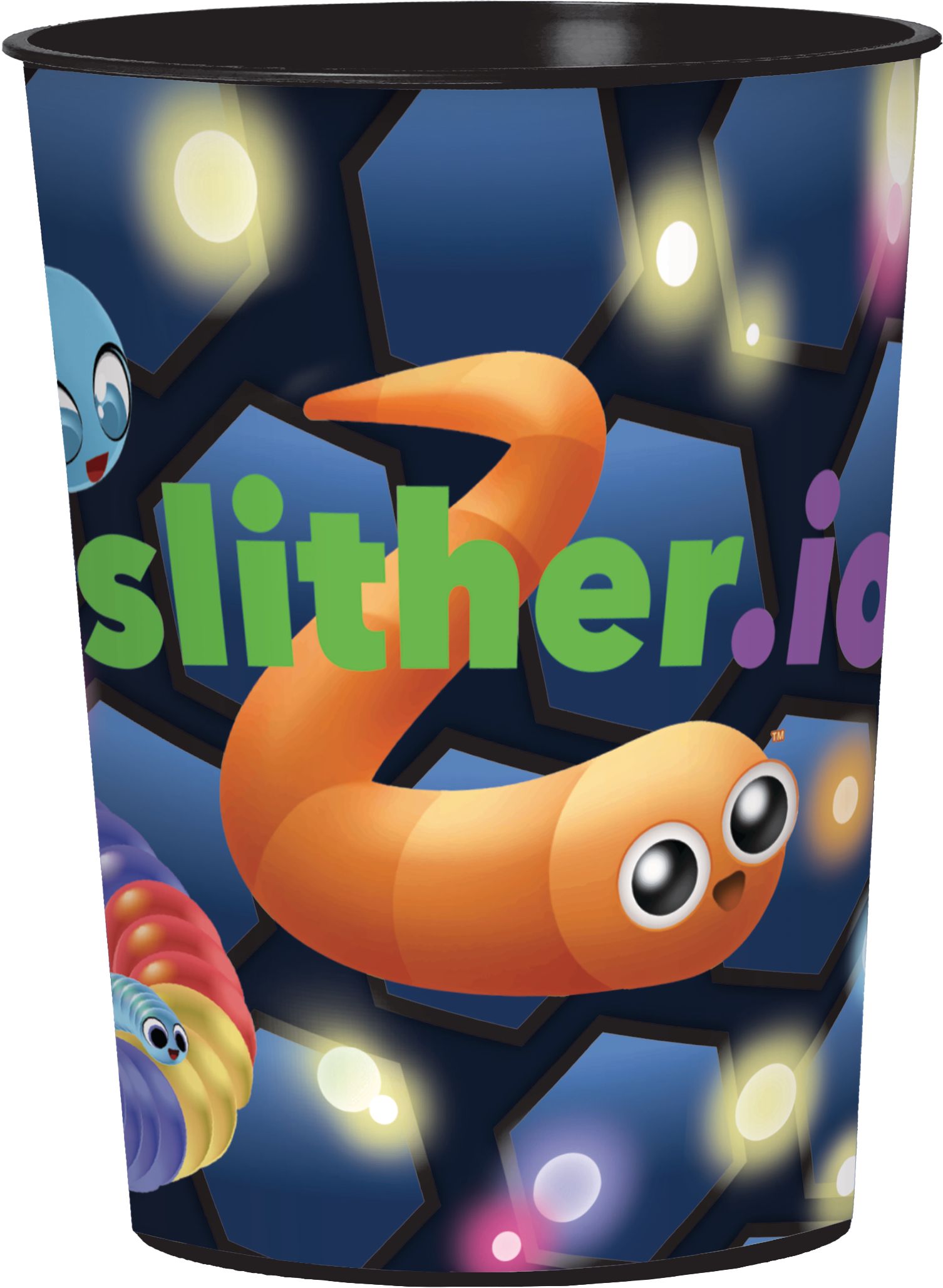 Slither.io Birthday Party Plastic Favour Cup, 16-oz Front_Elevated