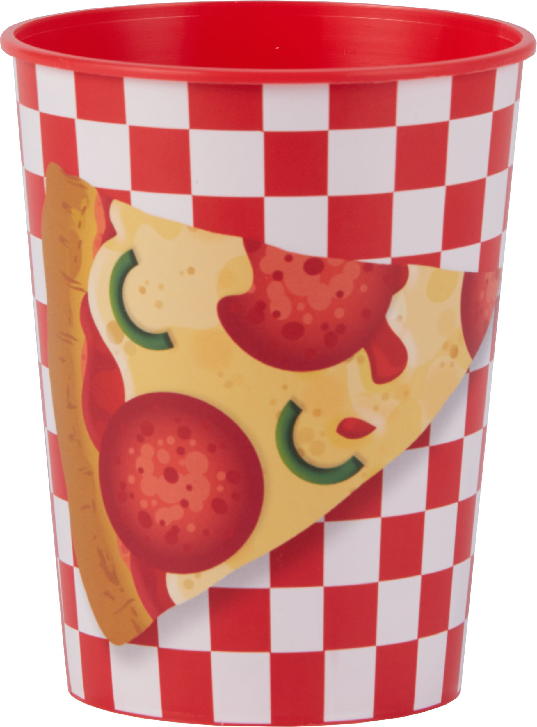 Gobelet à surprises Fête-pizza pour cadeaux-surprises d'anniversaire, 16 oz Front_Elevated