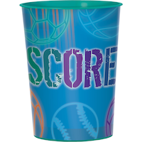 Verre à surprises pour fête Anniversaire sportif Front_Elevated