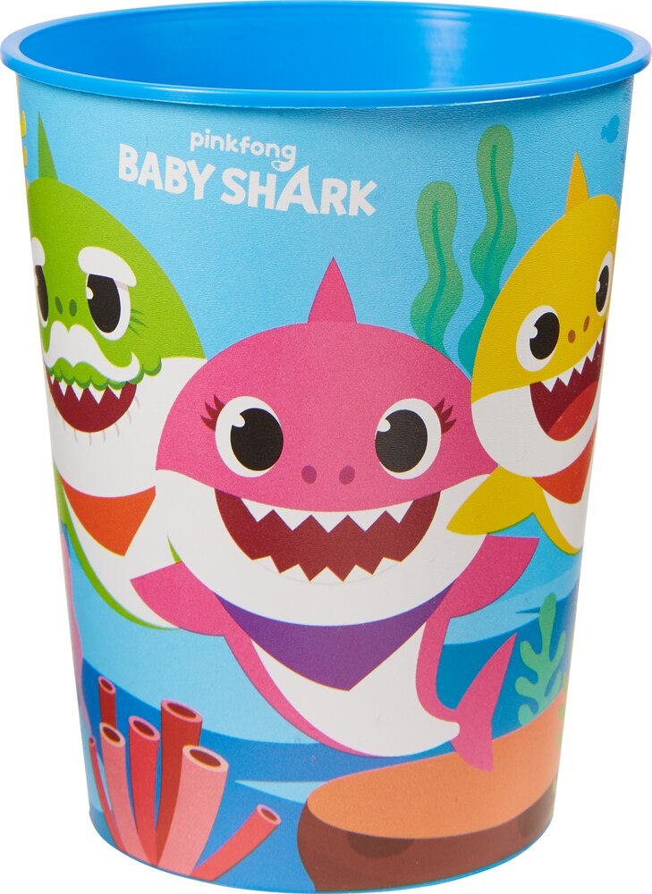 Set repas Baby Shark gobelet assiette verre réutilisable pas cher 