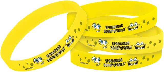 SpongeBob Wristbands, 4pk Party City