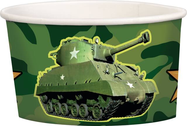 Verre à friandises pour fête d'anniversaire, camouflage, 9,5 oz, paq. 8 Front_Elevated