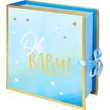 Blue Oh Baby Boy Keepsake Box Front_Angled_Left