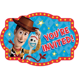 Disney Toy Story 4 Birthday Party Invitations, 8-pk Front_Flat
