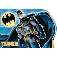 Batman Birthday Party Thank You Notes, 8-pk Front_Flat