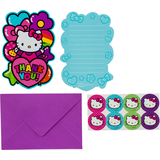 Rainbow Hello Kitty Birthday Party Thank You Notes, 8-pk Composite_or_Mixed