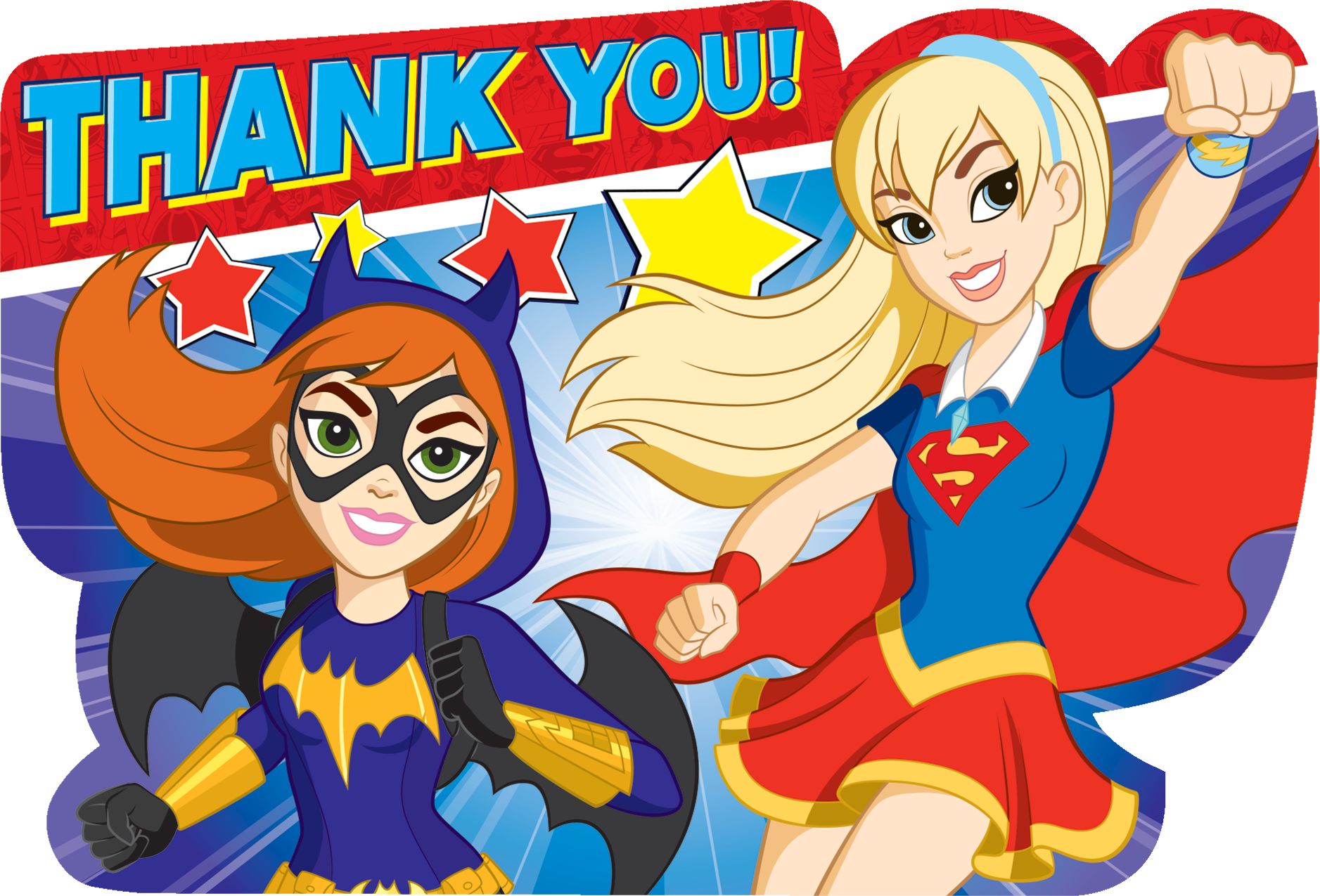 DC Super Hero Girls Thank You Notes, 8-pk CloseUp