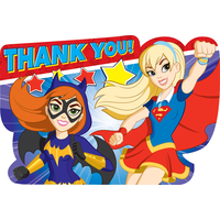 Cartes de remerciement DC Super Hero Girls, paq. 8