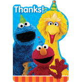 Sesame Street Birthday Party Thank You Notes, 8-pk Front_Flat