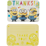 Minions Birthday Party Thank You Notes, 8-pk Front_Flat
