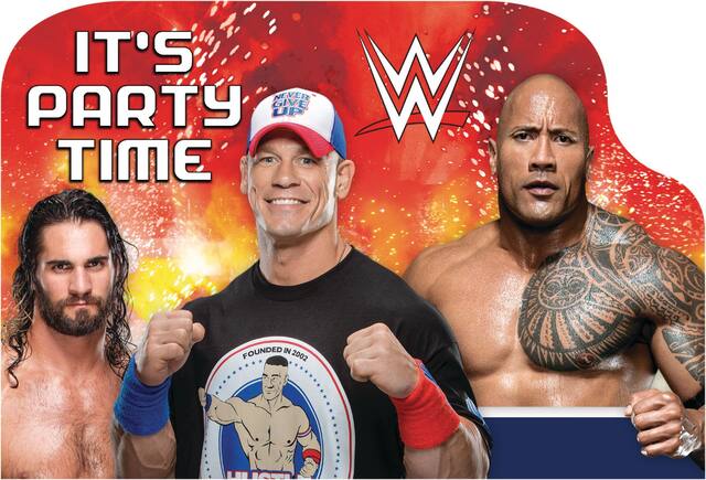 WWE Invitations, 8-pk CloseUp