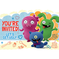 UglyDolls Birthday Party Invitations, 8-pk Front_Flat
