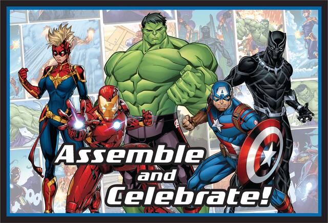 Marvel Powers Unite Birthday Party Invitations, 8-pk Front_Flat