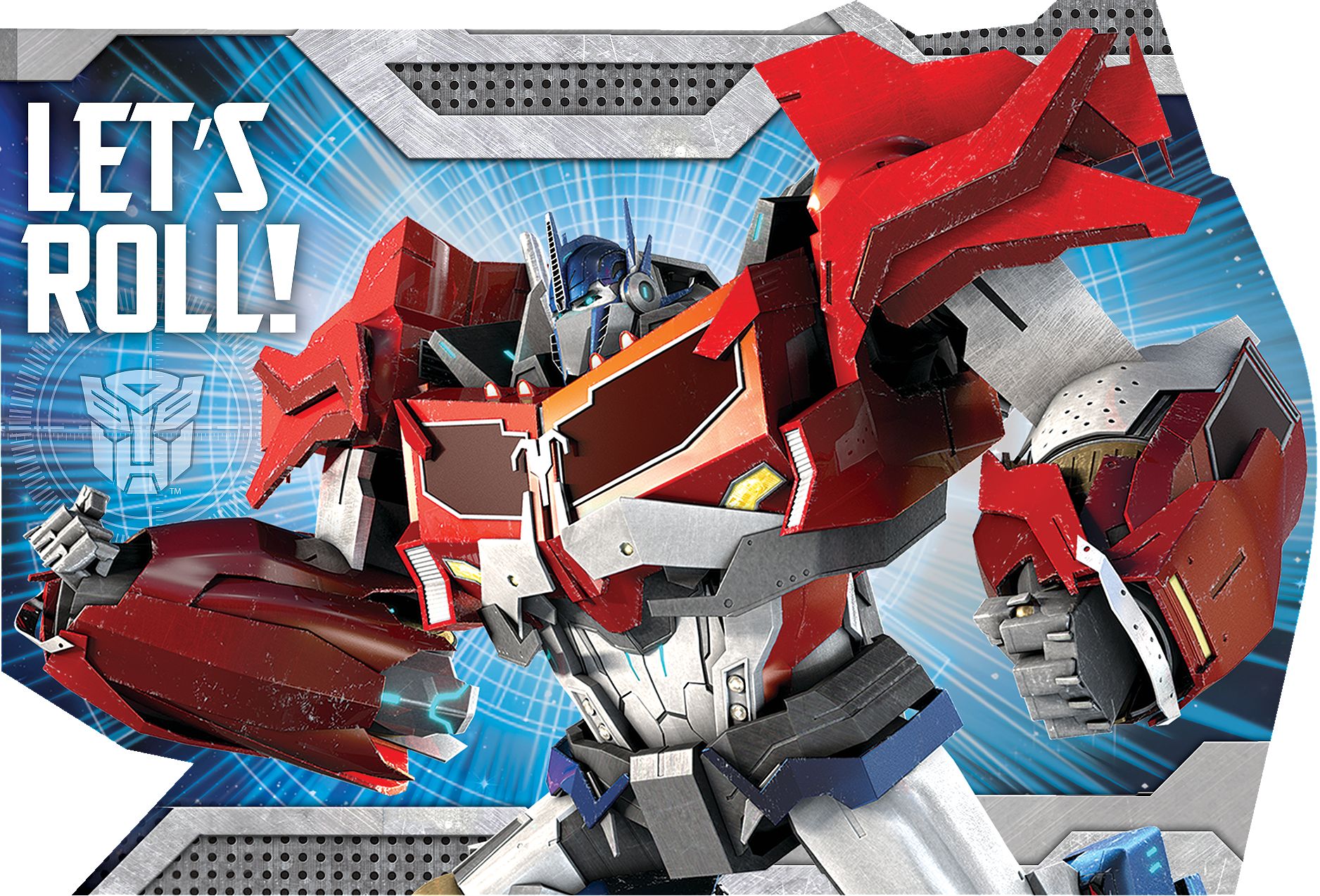 Transformers Birthday Party Invitations, 8-pk Front_Flat