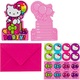 Rainbow Hello Kitty Birthday Party Invitations, 8-pk Composite_or_Mixed