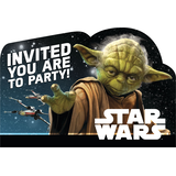 Star Wars Birthday Party Invitations, 8-pk Front_Flat