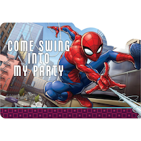 Marvel Spider-Man Webbed Wonder Birthday Party Invitations, 8-pk Front_Flat