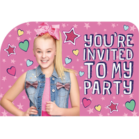JoJo Siwa Birthday Party Invitations, 8-pk Front_Flat