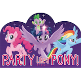 Party Like A Pony My Little Pony Birthday Party Invitations, 8-pk Front_Flat