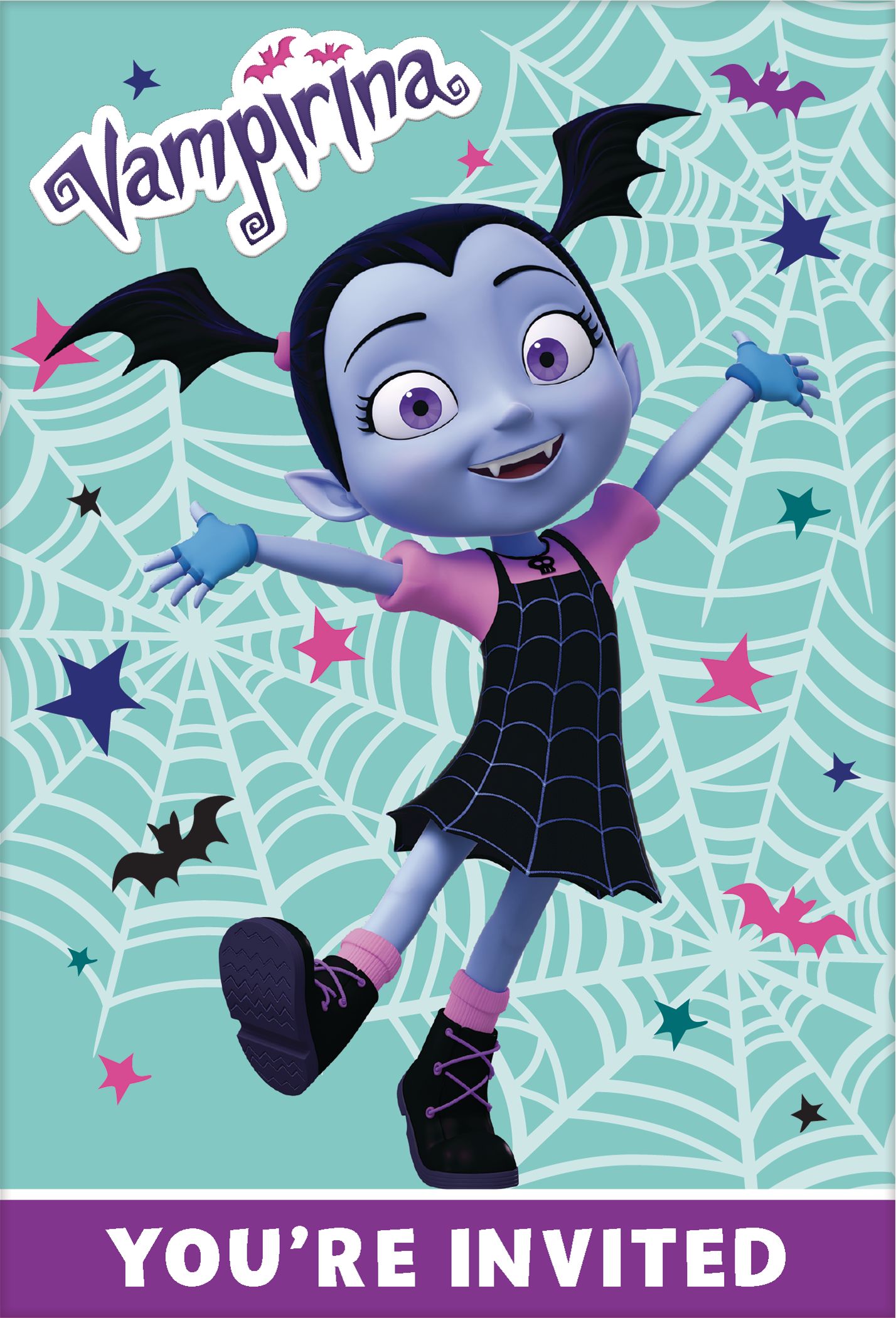 Vampirina Birthday Party Invitations, 8-pk Front_Flat
